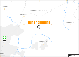 map of Quatro Barras