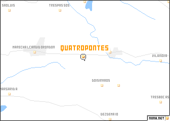 map of Quatro Pontes