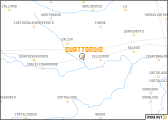 map of Quattordio