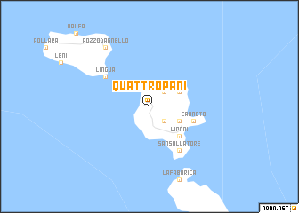 map of Quattro Pani