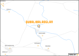 map of Qubalıbalaoğlan