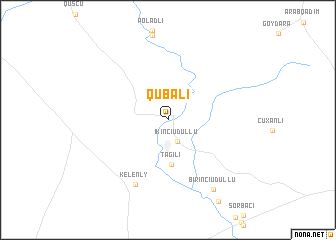 map of Qubalı