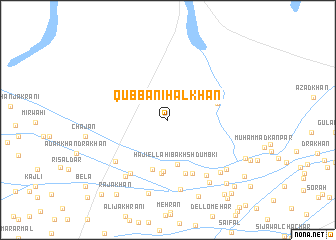 map of Qubba Nihāl Khān