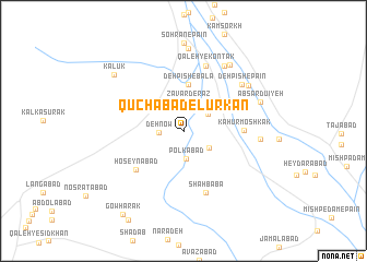 map of Qūchābād-e Lūrkān