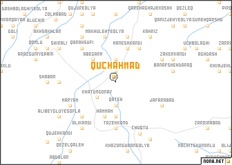 map of Qūch Aḩmad