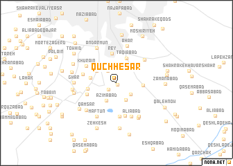 map of Qūch Ḩeşar