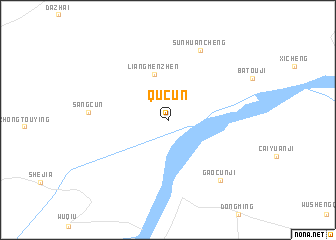 map of Qucun