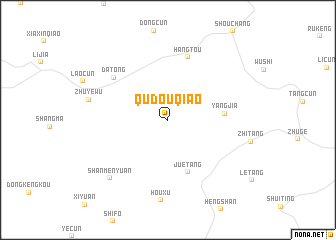 map of Qudouqiao