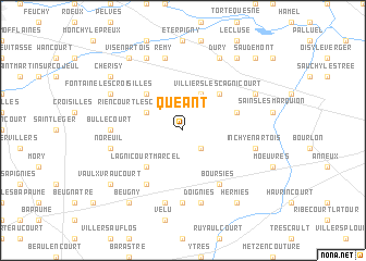 map of Quéant