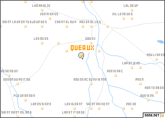 map of Queaux