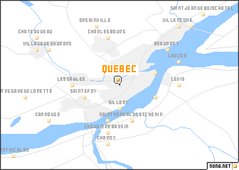 map of Québec