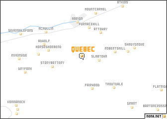 map of Quebec