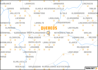 map of Quebeos