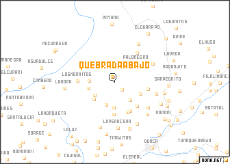 map of Quebrada Abajo