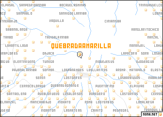 map of Quebrada Amarilla