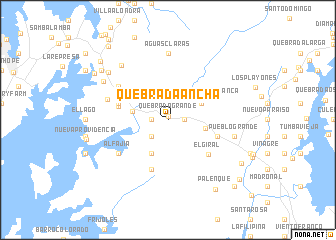 map of Quebrada Ancha