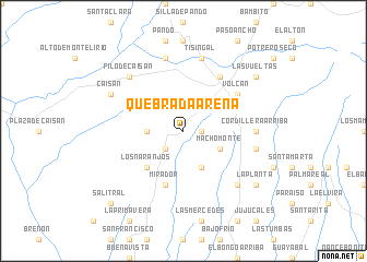 map of Quebrada Arena