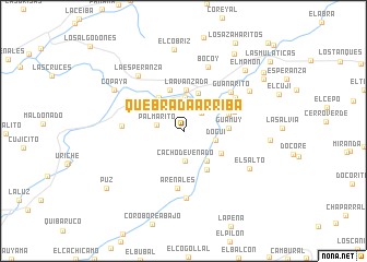 map of Quebrada Arriba