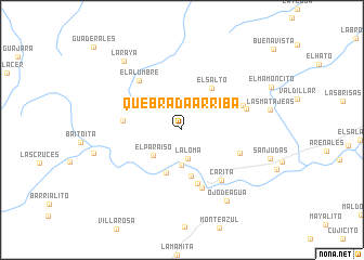 map of Quebrada Arriba