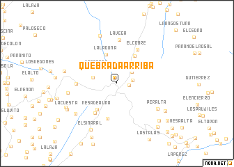 map of Quebrada Arriba