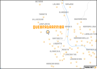 map of Quebrada Arriba