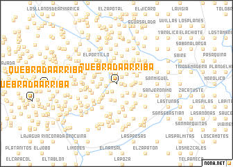 map of Quebrada Arriba