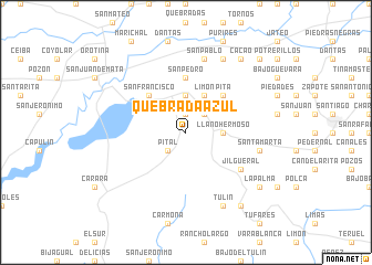 map of Quebrada Azul