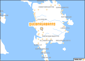 map of Quebrada Barro