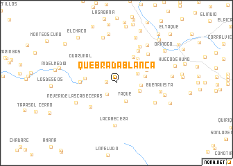 map of Quebrada Blanca