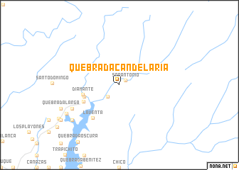 map of Quebrada Candelaria