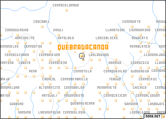 map of Quebrada Canoa