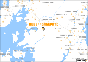 map of Quebrada de Pato