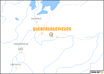 map of Quebrada de Piedra