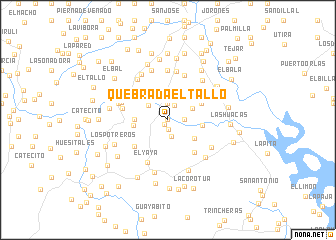 map of Quebrada El Tallo