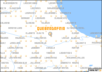 map of Quebrada Fría