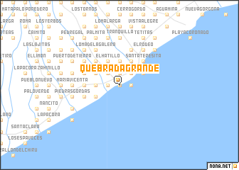 map of Quebrada Grande