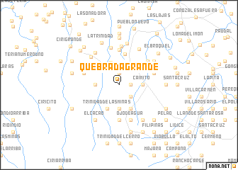 map of Quebrada Grande