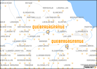 map of Quebrada Grande