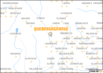 map of Quebrada Grande