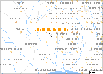 map of Quebrada Grande