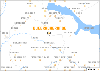 map of Quebrada Grande