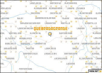 map of Quebrada Grande