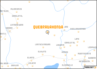 map of Quebrada Honda