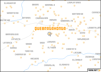 map of Quebrada Honda