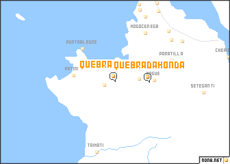 map of Quebrada Honda