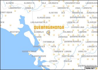 map of Quebrada Honda