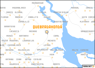 map of Quebrada Honda