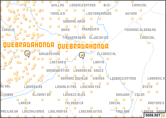 map of Quebrada Honda