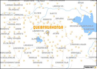 map of Quebrada Honda