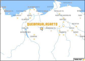 map of Quebrada Lagarto